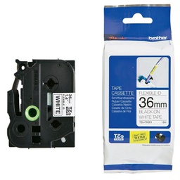 [BROTZEFX261] Nastro Brother Laminato flessibile da 36 mm (8 m Nero/Bianco