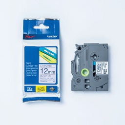 [BROTZEMQ531] Nastro Brother Laminato pastello da 12 mm scritta nera su fondo blu (4m