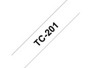[BROTC201] NASTRO BROTHER TC-201 12MM BIANCO/SCRITTA NERO