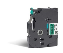 [BROTZE741] NASTRO BROTHER TZe741 18MMx8MT NERO/VERDE