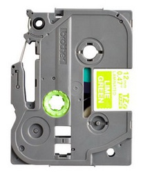 [BROTZEMQG35] NASTRO BROTHER TZ-eMQG35 12MMX5MT BIANCO/VERDE ACIDO