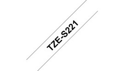 [BROTZES221] NASTRO BROTHER TZe-S221 9MMx8MT NERO/BIANCO ADESIVO RESISTENTE