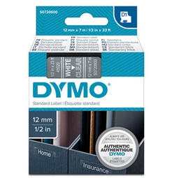 [27871] NASTRO DYMO TIPO D1 (12MMX7M BIANCO/TRASPARENTE 450200