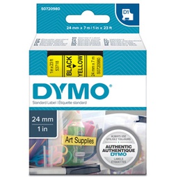 [37890] NASTRO DYMO TIPO D1 (24MMX7MT NERO/GIALLO 537180