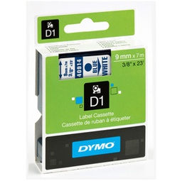 [27848] NASTRO DYMO TIPO D1 (9MMX7M) ROSSO/BIANCO 409150