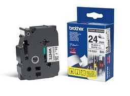 [BROTZES251] NASTRO LAM.CON ADESIVO RESIST.TZE-S251 24MMx8MT NERO/BIANCO