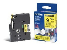 [BROTZES621] NASTRO LAM.CON ADESIVO RESIST.TZE-S621 9MMx8MT NERO/GIALLO