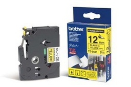 [BROTZES631] NASTRO LAM.CON ADESIVO RESIST.TZE-S631 12MMx8MT NERO/GIALLO