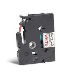 [BROTZE222] NASTRO LAMINATO BROTHER TZE-222 9MMx8MT ROSSO/BIANCO