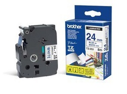 [BROTZE253] NASTRO LAMINATO BROTHER TZE-252 24MMx8MT BLU/BIANCO