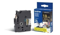 [BROTZE344] NASTRO LAMINATO BROTHER TZE-344 18MMx8MT ORO/NERO