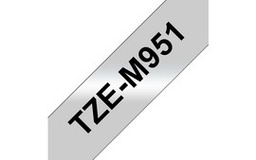 [BROTZEM951] NASTRO METALIZZATO OPACO DA 24 mm (8 m Nero/Argento OPACO