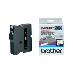 [BROTX241] NASTRO SERIE TX DA 18mm - COLORE NASTRO BIANCO COLORE SCRITTA NERO