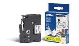 [BROTZE111] NASTRO TZE111 6MMx8MT NERO/TRASPARENTE