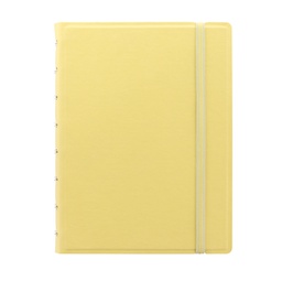 [94809] Notebook f.to A5 a righe 56 pag. giallo limone similpelle Filofax