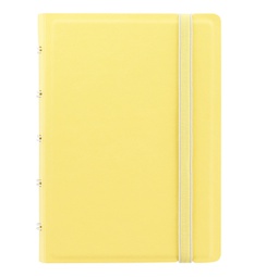 [94805] Notebook Pocket f.to 144x105mm a righe 56pag giallo limone similpelle Filofax