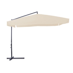 [91706] Ombrellone quadro 3x3 con braccio laterale ecru