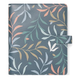 [94926] Organiser f.to A5 233x217x46mm c/cinturino fantasia Botanical blu Filofax