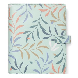 [94929] Organiser f.to A5 233x217x46mm c/cinturino fantasia Botanical menta Filofax