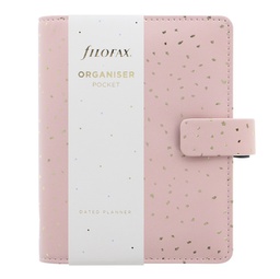 [94939] Organiser f.to Pocket 146x128x36mm c/cinturino Confetti rosa Filofax