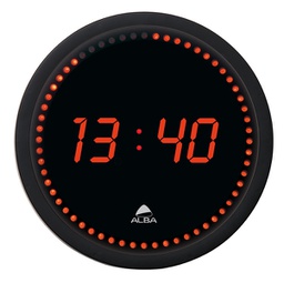 [89696] Orologio a LED da parete D30cm HORLED Alba