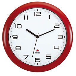 [74385] OROLOGIO DA PARETE HORNEW D30cm ROSSO Alba