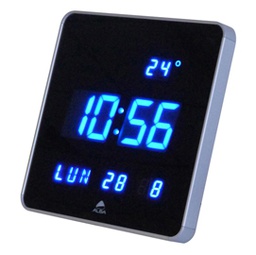 [83299] Orologio digitale da parete 28x28x3,4cm Led Alba