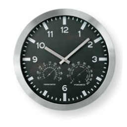 [64818] OROLOGIO WEATHER STATION COLOR D30cm NERO ART.3218