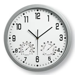 [58083] OROLOGIO WEATHER STATION DIAM. 35CM BIANCO ART.3217