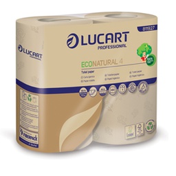[82488] Pacco 4 rotoli Carta Igienica 400 strappi EcoNatural Lucart