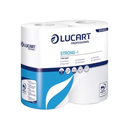 [96737] Pacco 4 rotoli Carta Igienica 496 strappi Strong 4 Lucart