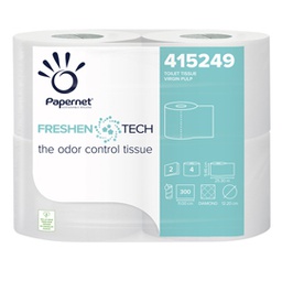 [86231] Pacco 4RT Carta igienica 2 veli 33,3mt 300 strappi Freshen Tech Papernet (delist