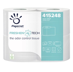 [86230] Pacco 4RT Carta igienica 3 veli 25,3mt 230 strappi Freshen Tech Papernet