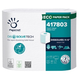 [89380] Pacco 4RT Carta igienica 850 strappi Dissolvetech Papernet