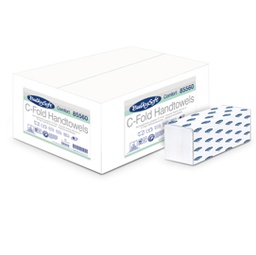 [82481] Pacco da 153 asciugamani piegati a C goffrato micro Comfort BulkySoft