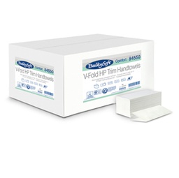 [82482] Pacco da 210 asciugamani piegati a V goffrato micro Comfort BulkySoft