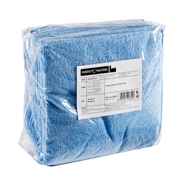 [89410] Pack 10 Panni microfibra 40x40cm azzurro Ultrega PERFETTO
