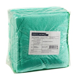 [89411] Pack 10 Panni microfibra 40x40cm verde Ultrega PERFETTO