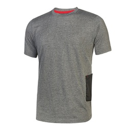 [89874] Pack 3 Magliette a maniche corte Tg XL grigio scuro Road U-Power
