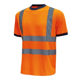 [89979] Pack 3 T-shirt alta visibilitA' Tg M arancio fluo Glitter U-Power