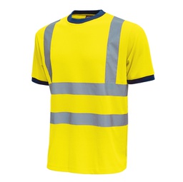 [89978] Pack 3 T-shirt alta visibilitA' Tg XXL giallo fluo Glitter U-Power