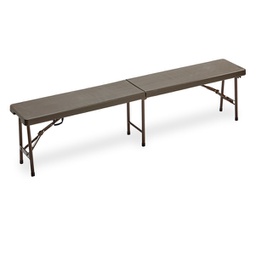 [91679] Panca pieghevole L183cm in HDPE noce Horeca