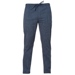[96679] Pantalone da cuoco Enrico Tg. L gessato blu