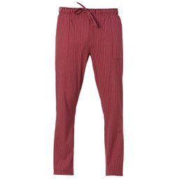 [96673] Pantalone da cuoco Enrico Tg. M gessato bordeaux