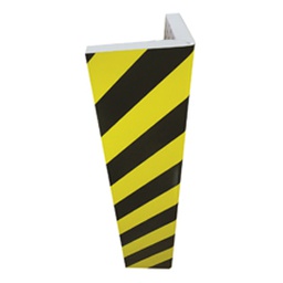 [80766] PARACOLPI ANGOLARE in GOMMA NBR L30 x H73cm Giallo/Nero