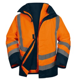 [98504] Parka 5in1 Optimum 3 alta visibilitA' - arancio fluo - tg. L - DeltaPlus