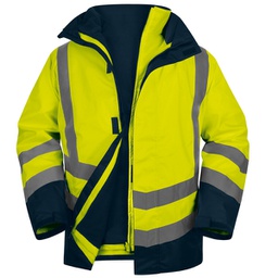 [98510] Parka 5in1 Optimum 3 alta visibilitA' - giallo fluo - tg. XXL - DeltaPlus