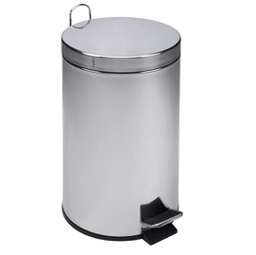 [86234] PATTUMIERA 12LT A PEDALE IN ACCIAIO INOX
