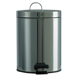 [67503] PATTUMIERA 5LT A PEDALE IN ACCIAIO INOX