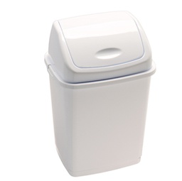 [82731] Pattumiera a basculante 35Lt Rif Basic Bianco